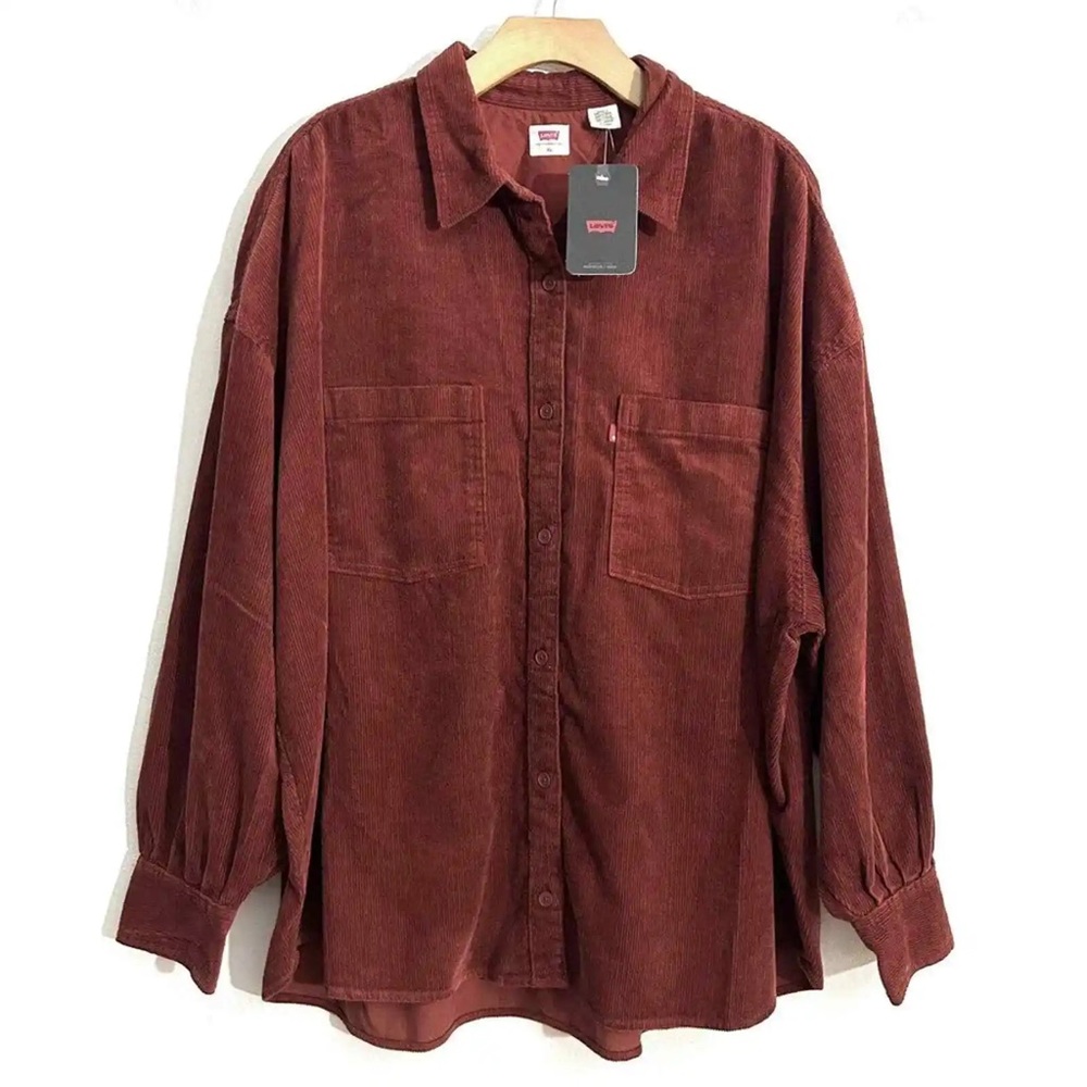 NWT LEVI’S Corduroy Elliot Utility Button Up Shirt - Picture 5 of 8